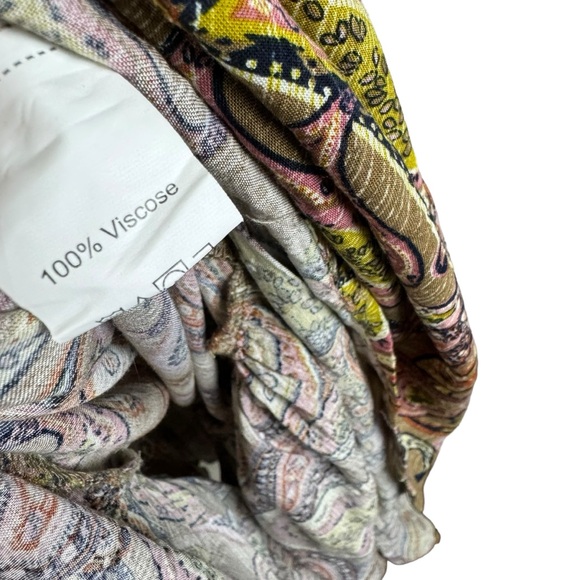 Rusttydustty Maxi Dress Size Medium Paisley Brown Tan - Picture 8 of 12